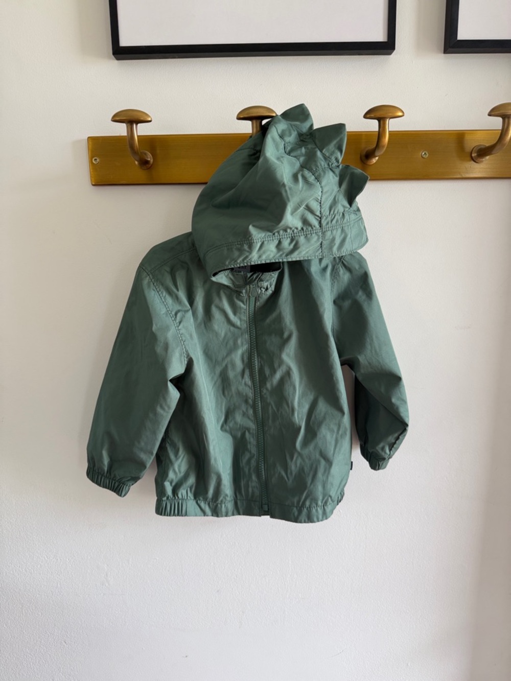 GAP Kids sage Green Hooded Raincoat